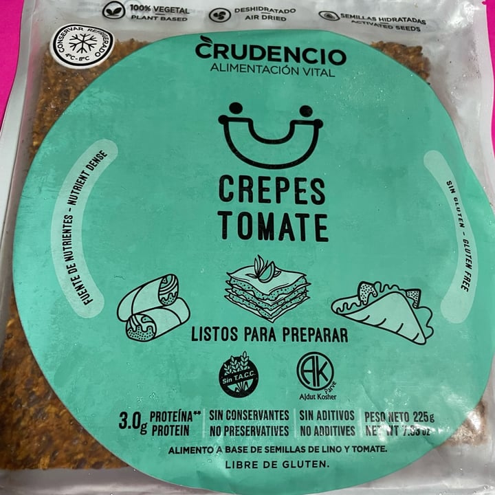 photo of Crudencio Crepes Tomate shared by @natiorellana on  17 Jul 2023 - review