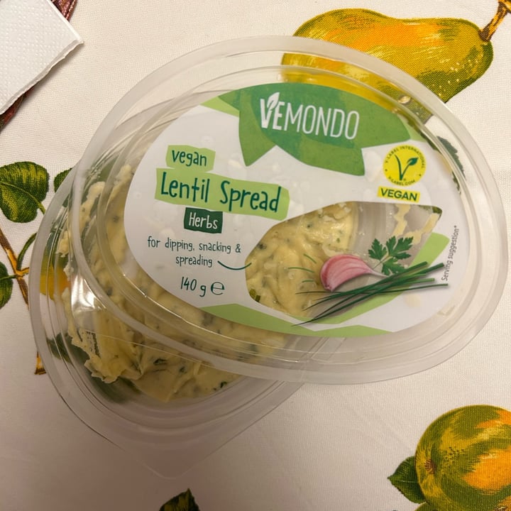 photo of Vemondo Lentil Spread Herbs shared by @alexsunrise on  11 Aug 2023 - review
