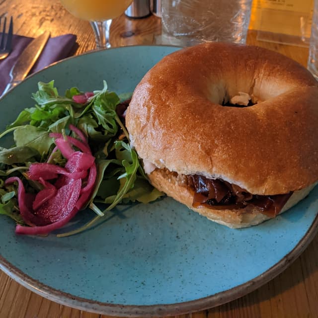 Photo of the dish “Smoked Lox & Cream Cheese Bagel”