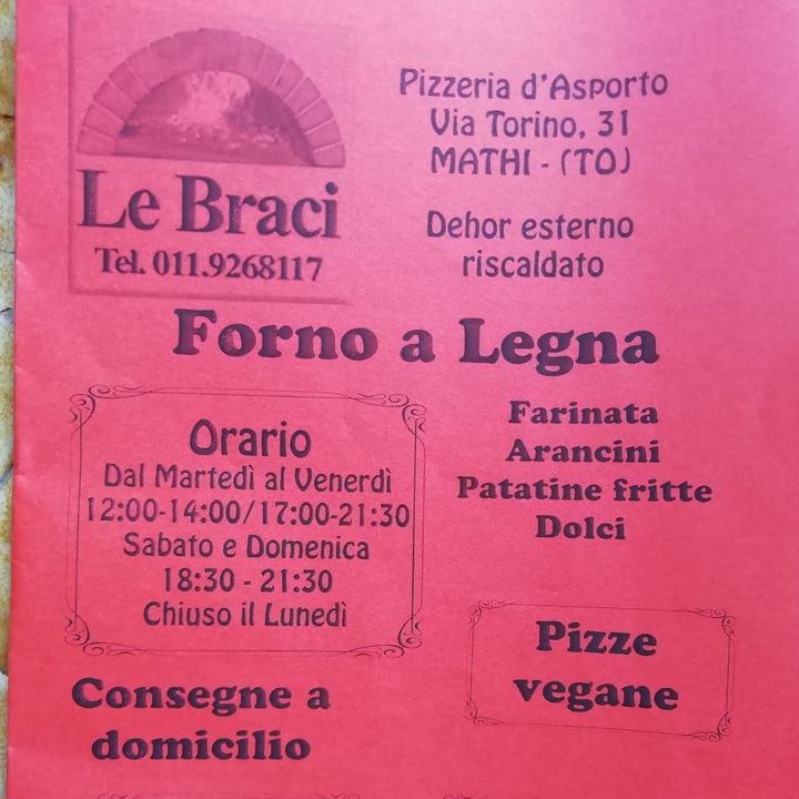 photo of Le Braci Pizza Da Asporto Di Papurel Begin D. Pizza Nuvola shared by @enrybluveg on  14 Aug 2023 - review