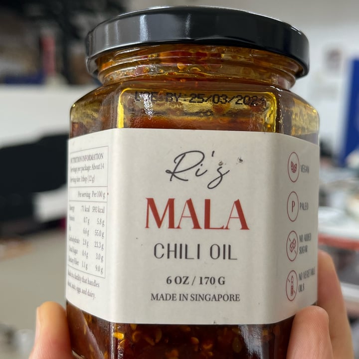 photo of Ri’s Mala Chilli Oil shared by @skoobend on  28 Jun 2023 - review
