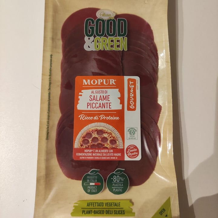 photo of Good & Green Affettato di mopur al gusto di salame piccante shared by @bisbarn on  21 Mar 2023 - review