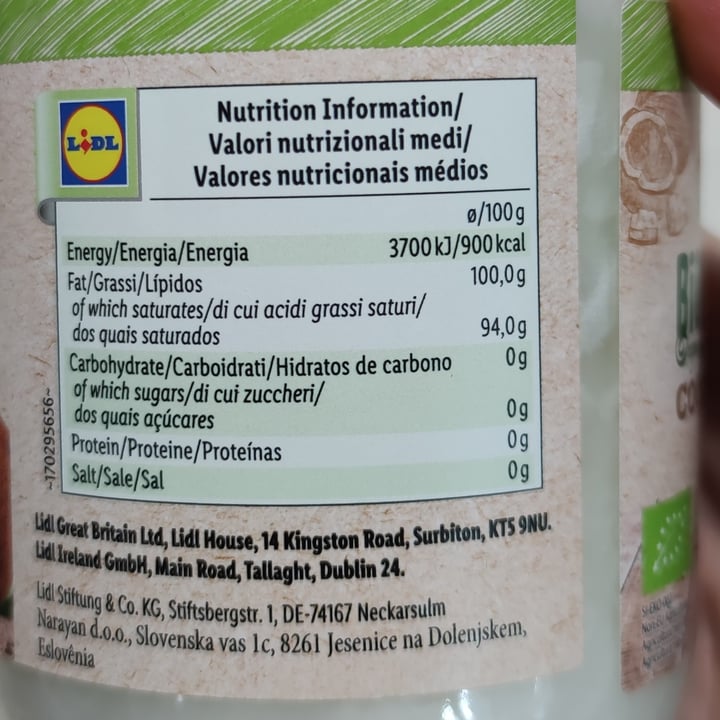photo of VitaD'or Bio organic coconut oil shared by @angelarusso on  23 Jan 2023 - review