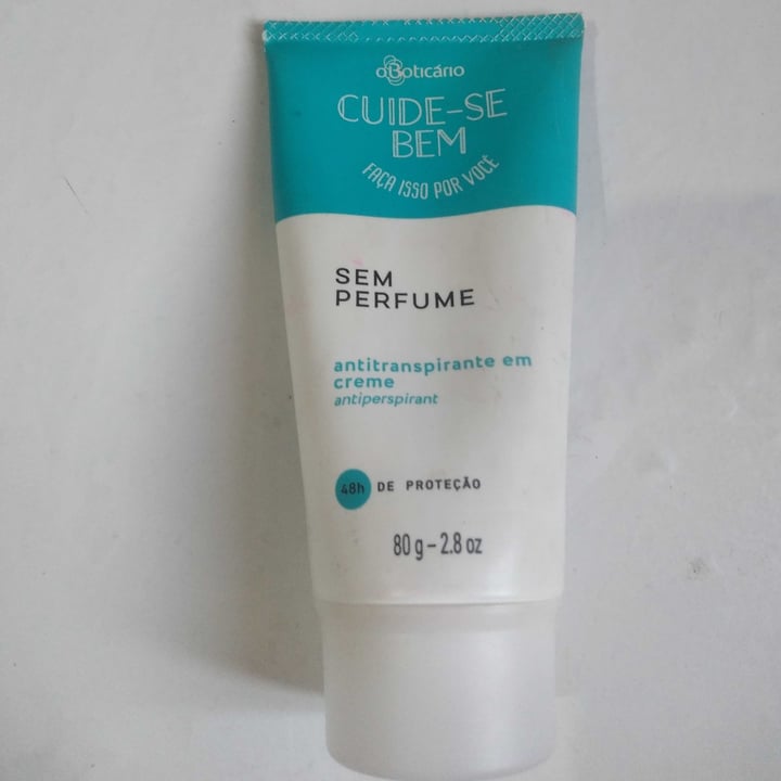 photo of oBoticário Antitranspirante Em Creme shared by @manuh on  15 May 2023 - review