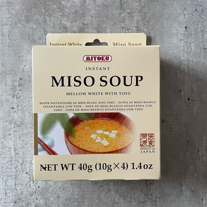 photo of Mitoku Instant Miso Soup shared by @spesaconpugliaveg on  31 Jan 2023 - review