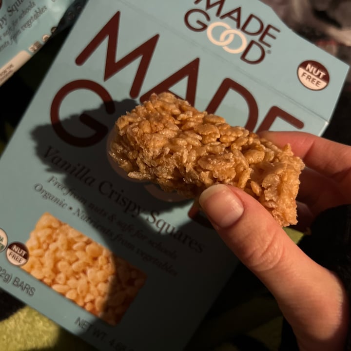 photo of Made Good Vanilla Crispy Squares shared by @ksvegan17 on  28 Mar 2023 - review