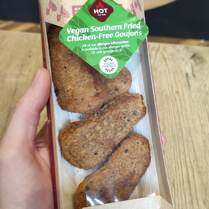 photo of Greggs Vegan Southern Fried Chicken-Free Goujons shared by @c1ngl on  07 Feb 2023 - review