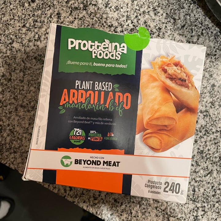 photo of Protteina Foods Plant based arrolado mandarin bief shared by @cynxmar on  21 Jul 2023 - review