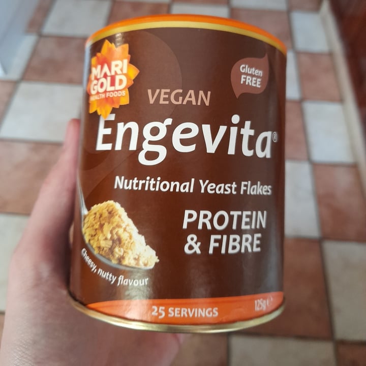 photo of Marigold Health Foods Nutritional yeast flakes Protein and Fibre shared by @venerableveganvirtue on  10 Apr 2023 - review