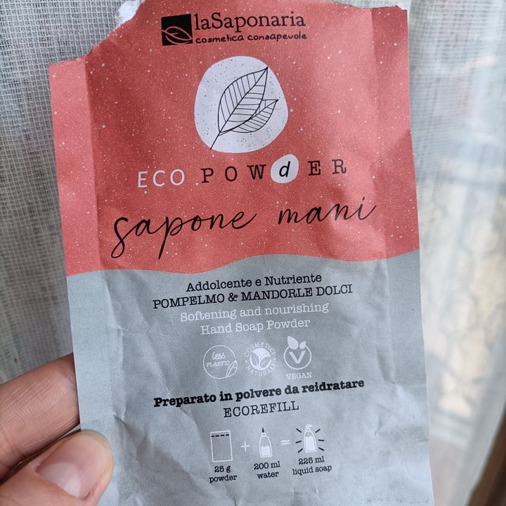 photo of La Saponaria Sapone mani in polvere rinfrescante e igienizzante Ecopowder shared by @maka89 on  31 May 2023 - review