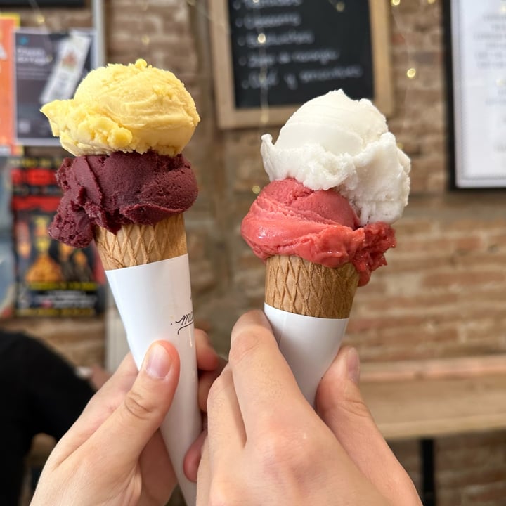 photo of Mamá Elba Heladería helado vegano de frambuesa, maracuyá, açai y lima shared by @laura13vz on  09 May 2023 - review