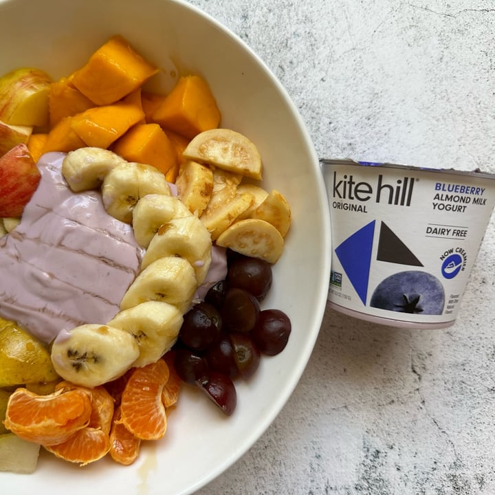 photo of Kite Hill Blueberry Almond Milk Yogurt shared by @berryveganplanet on  30 Jan 2023 - review