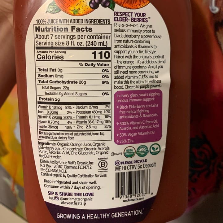 photo of Uncle Matt's Organic Ultimate immune shared by @stargazer00742 on  30 Apr 2023 - review