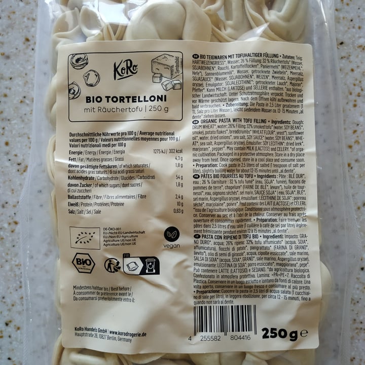 photo of Koro Bio Tortelloni al tofu shared by @simona74veg on  02 Jun 2023 - review