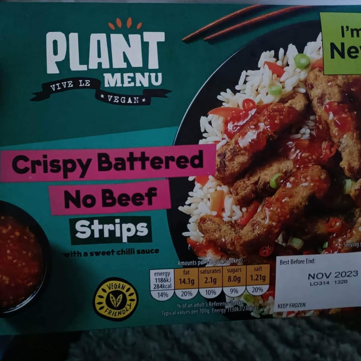 photo of Plant Menu Crispy Batter No Beef Strips shared by @paulbeard on  26 Jan 2023 - review