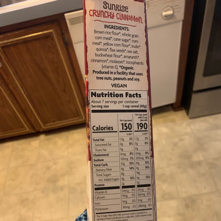 photo of Nature’s Path Organic Sunrise Crunchy Cinnamon shared by @ceciitud0n on  17 Jan 2023 - review
