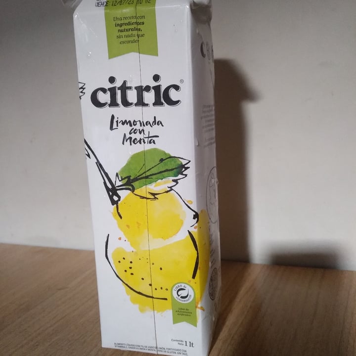 photo of Citric Limonada con Menta (Tetrapack) shared by @fernandantiespecista on  08 Mar 2023 - review