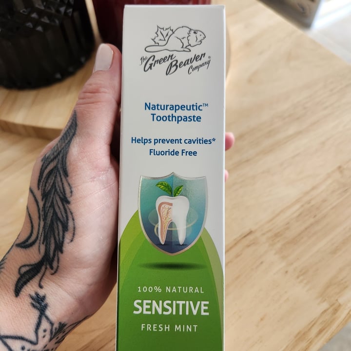 photo of The Green Beaver company Sensitive Teeth Toothpaste shared by @verosfiction on  20 Feb 2023 - review