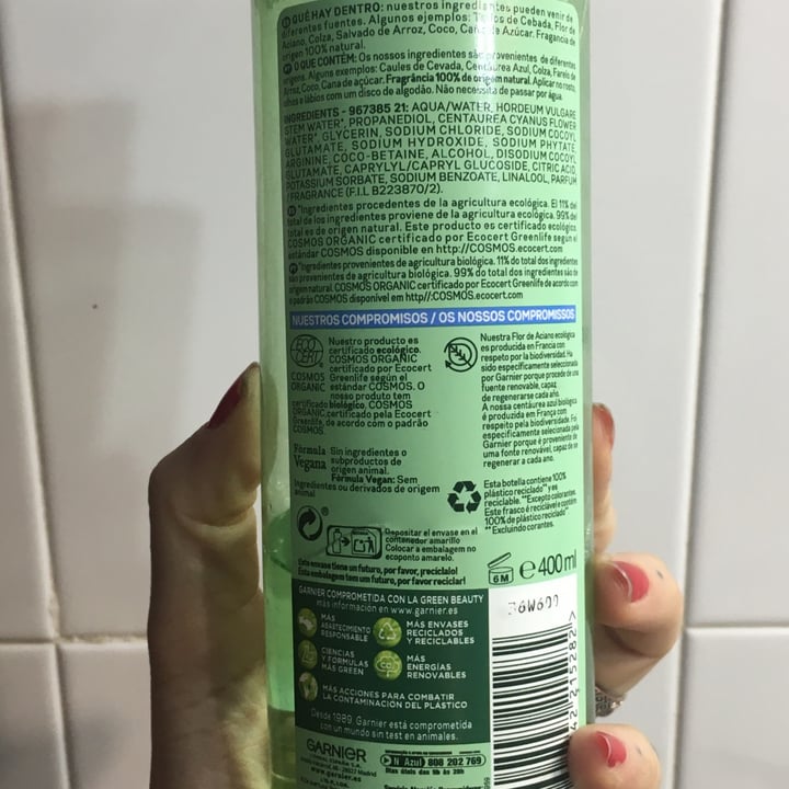 photo of Garnier Bio Acqua micellare fiordaliso lenitivo shared by @nereabruja on  24 Jan 2023 - review