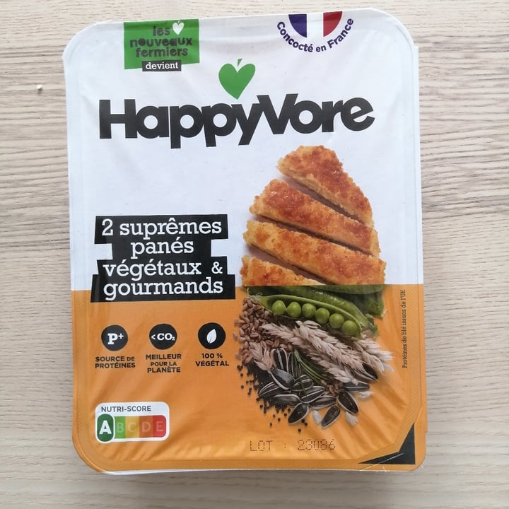 photo of Happyvore 2 Suprêmes Panés Végétaux Et Gourmands shared by @pandapolaire on  23 May 2023 - review