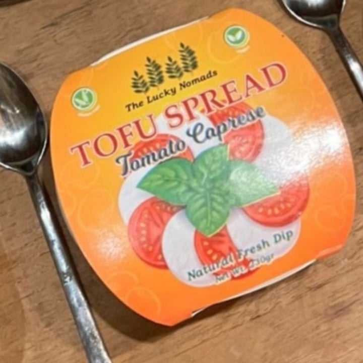photo of The Lucky Nomads Tofu Spread Tomato Caprese shared by @teamaldous on  03 Jan 2023 - review