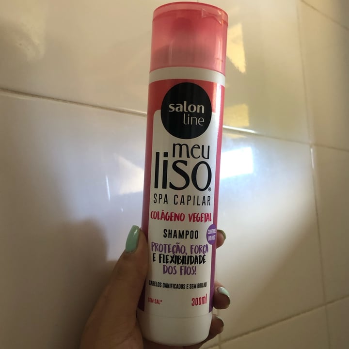 photo of Salon line shampoo meu liso colágeno Vegetal shared by @mandibenitezx on  30 Jan 2023 - review