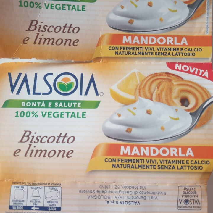 photo of Valsoia yogurt biscotto e limone shared by @valentinadaferrara on  03 Jul 2023 - review