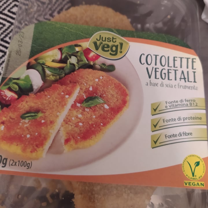 photo of Just Veg! (ALDI Italy) Cotolette vegetali shared by @valy on  26 Mar 2023 - review