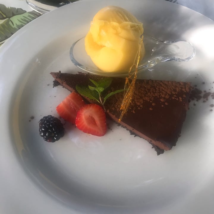 photo of Avontuur Estate Restaurant Vegan  Chocolate Tart shared by @natasha21 on  18 Jan 2023 - review