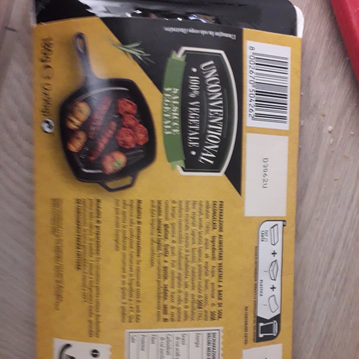 photo of Unconventional Salsicce Vegetali - Sausages shared by @fratha on  25 Apr 2023 - review