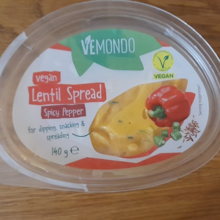 photo of Vemondo lentil spread shared by @giulipimpiveg on  09 Aug 2023 - review