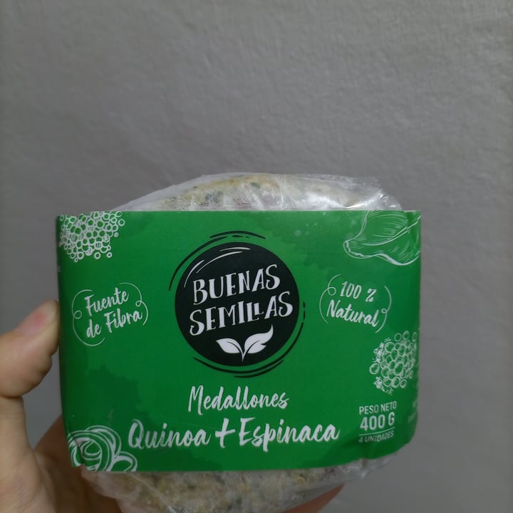 photo of Buenas semillas Hamburguesas de quinoa y espinaca shared by @veganintandil on  31 Mar 2023 - review