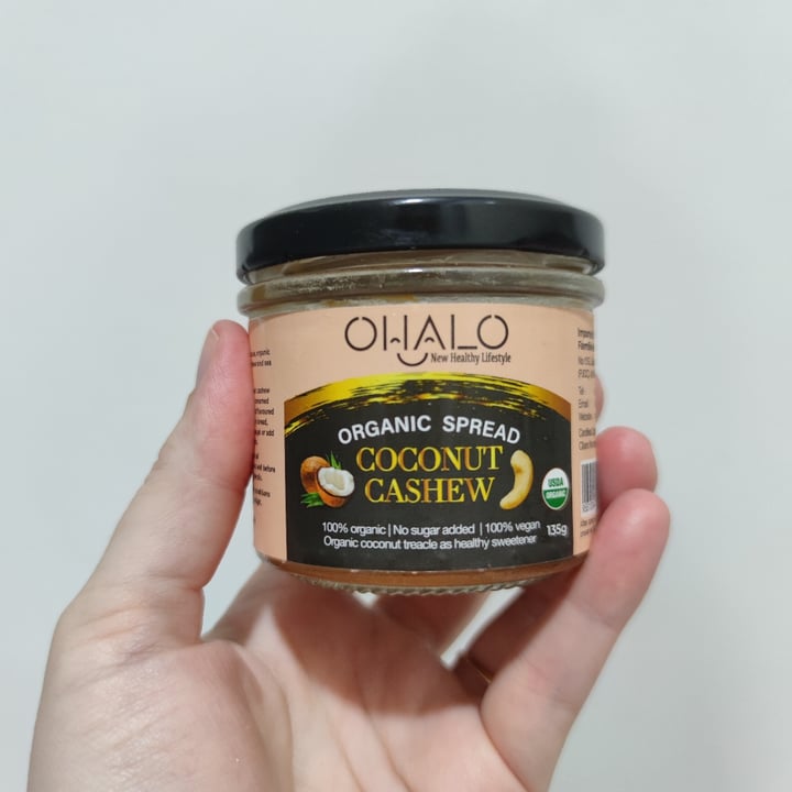 photo of Ohalo Coconut & Cashew - Organic Spread shared by @rafaelasomer on  18 Apr 2023 - review