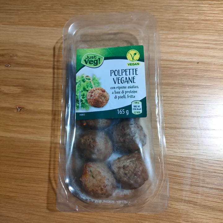 photo of Just Veg! (ALDI Italy) polpette vegane con ripieno Asiatico shared by @jericam on  27 May 2023 - review
