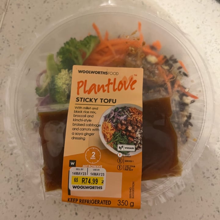 photo of Woolworths Food Plant Love Sticky Tofu shared by @sarbearcor on  13 May 2023 - review