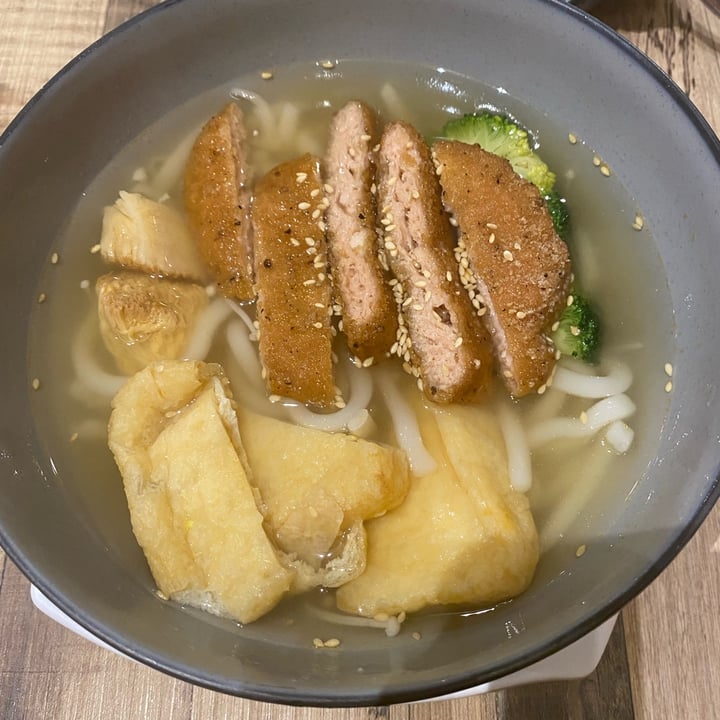 photo of Nature Cafe Spicy Udon Soup w' Fried Chicken shared by @theveganduck on  15 Mar 2023 - review