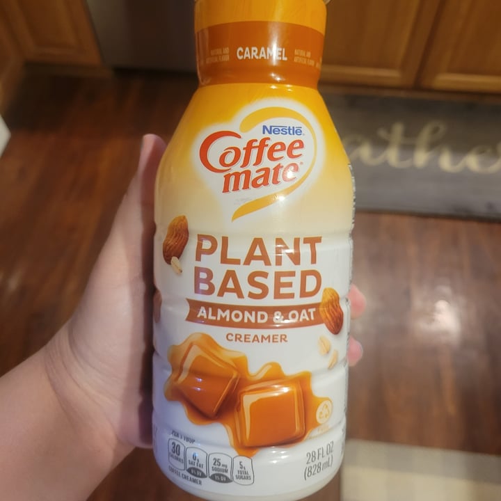 photo of Coffeemate caramel plant based almond + oat creamer shared by @veganwildflower on  31 May 2023 - review