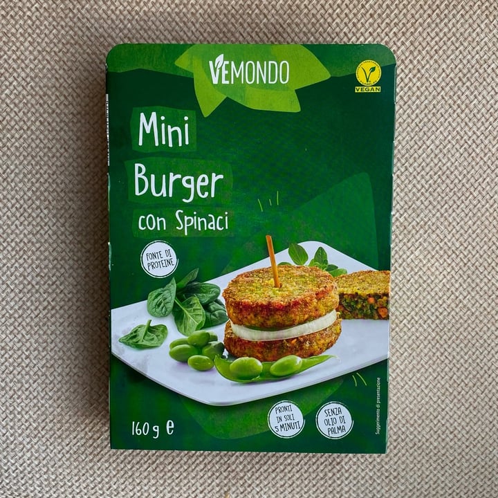 photo of Vemondo Mini burger con spinaci shared by @tsarinaveg on  11 Apr 2023 - review