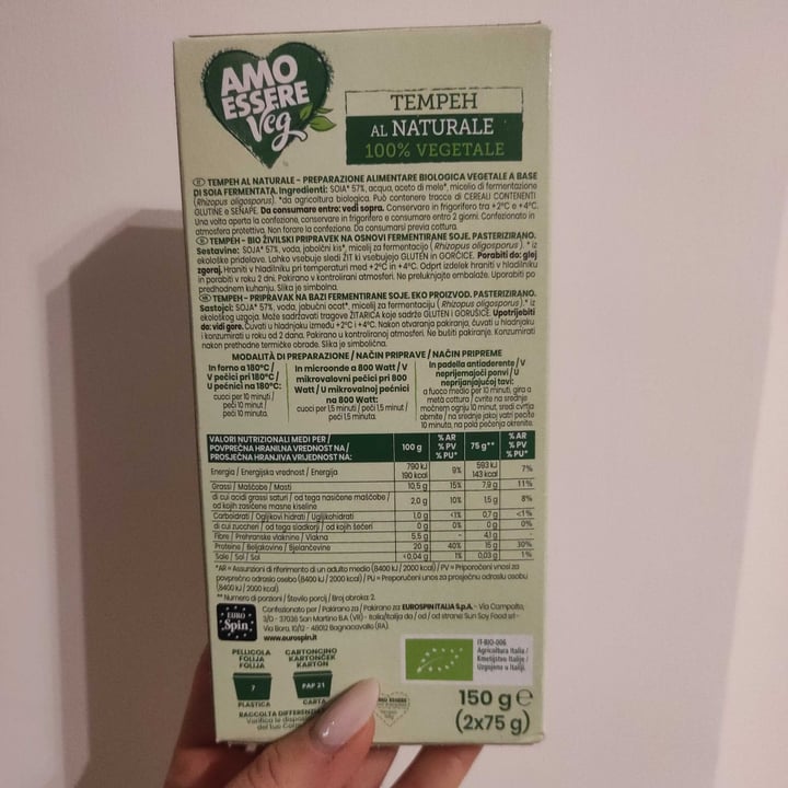 photo of Amo Essere Veg Tempeh shared by @boopie on  26 Mar 2023 - review