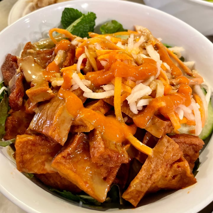 photo of Hanco's Rice Vermicelli Salad with Vegetarian Pork shared by @plantnats on  30 Apr 2023 - review
