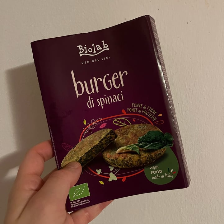 photo of Biolab Burger di Spinaci shared by @therealgrimaus on  27 Jan 2023 - review