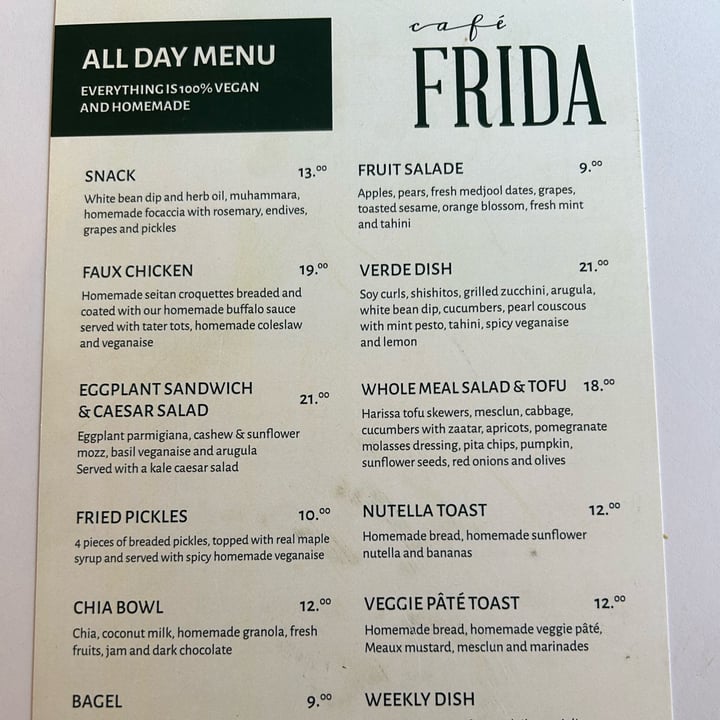 photo of Café Frida eggplant sandwich & ceasar salad shared by @maryanarch on  20 May 2023 - review