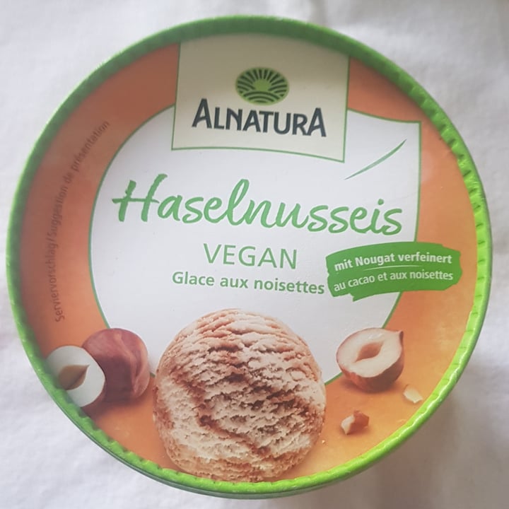 photo of Alnatura Hazelnut Ice Cream with chocolate shared by @ali-ve-gan on  06 May 2023 - review