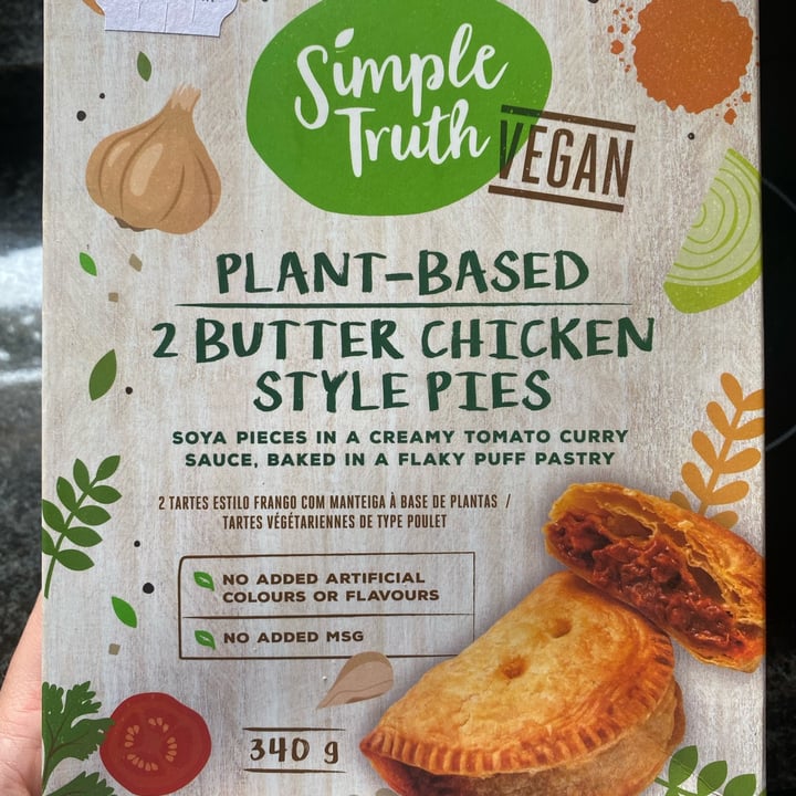 photo of Simple Truth butter chicken style pies shared by @jackyvw on  03 Feb 2023 - review