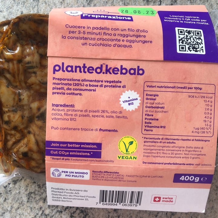 photo of Planted Planted kebab original shared by @iaia-95 on  10 Aug 2023 - review