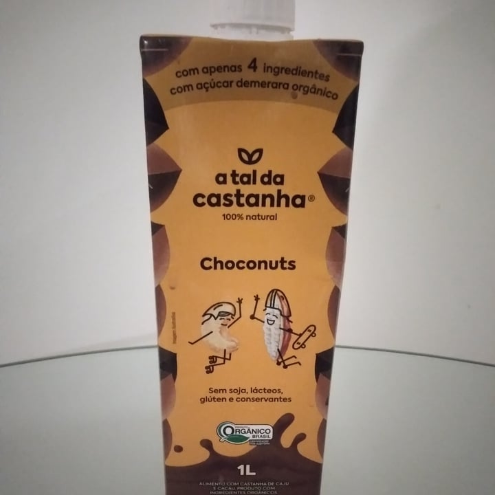 photo of ATal Castanha Choconouts Leite Vegan Leite vegetal de castanhas shared by @janainamangold on  30 Jan 2023 - review
