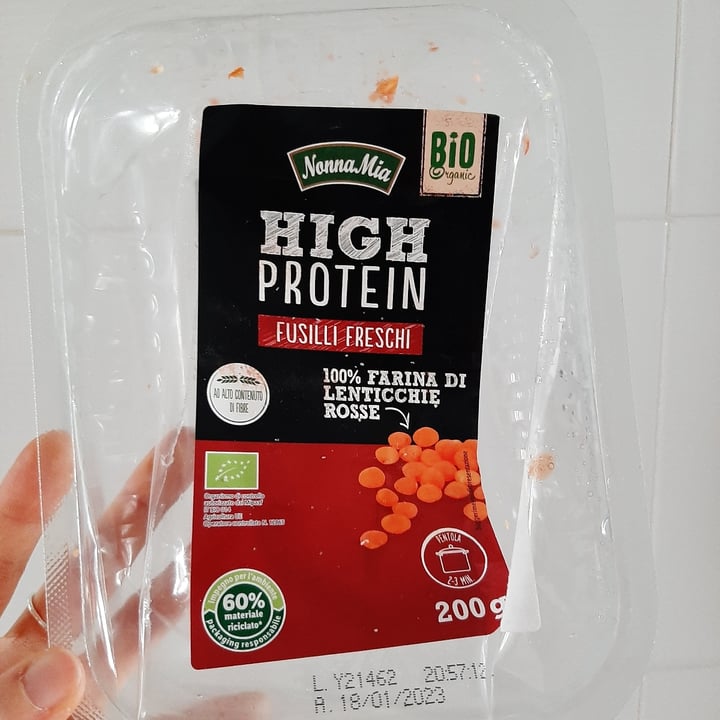 photo of Nonna mia high protein fusilli freschi di lenticchie shared by @giuliaheart89 on  26 May 2023 - review