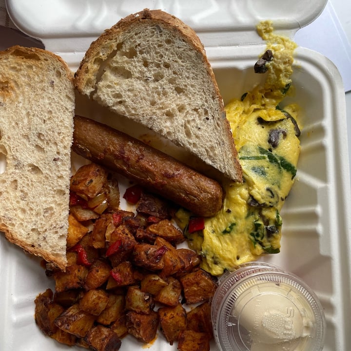 photo of Barely Vegans hungry man shared by @veganfoodcrazy on  30 Apr 2023 - review