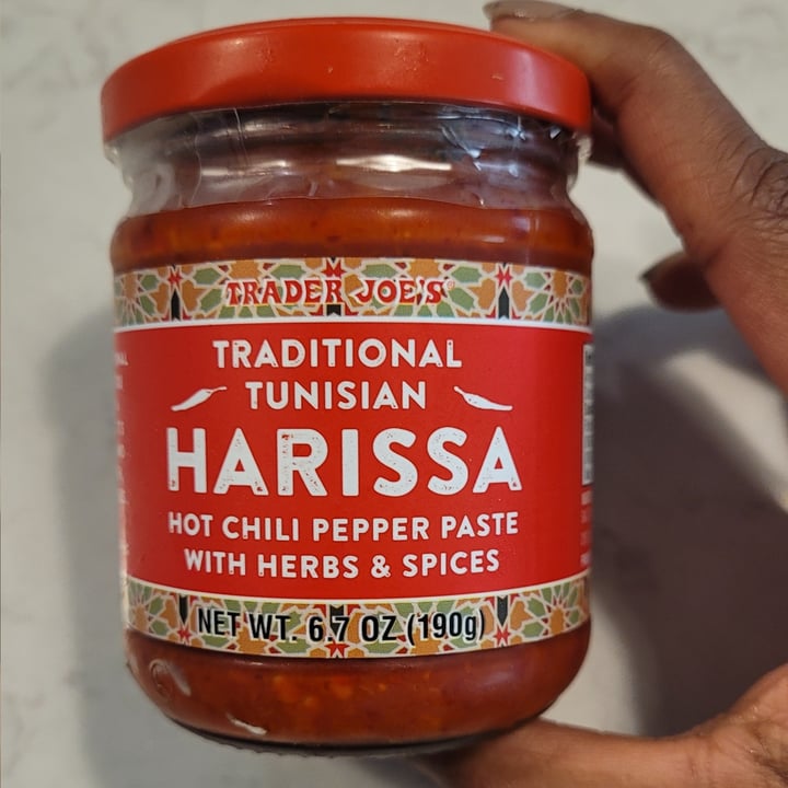 photo of Trader Joe's Harissa paste shared by @theveglife on  28 May 2023 - review