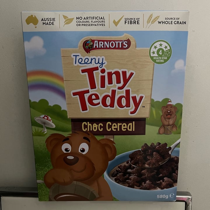 photo of Arnott's Teeny tiny teddy choc cereal shared by @vegan-friendly on  03 Jul 2023 - review